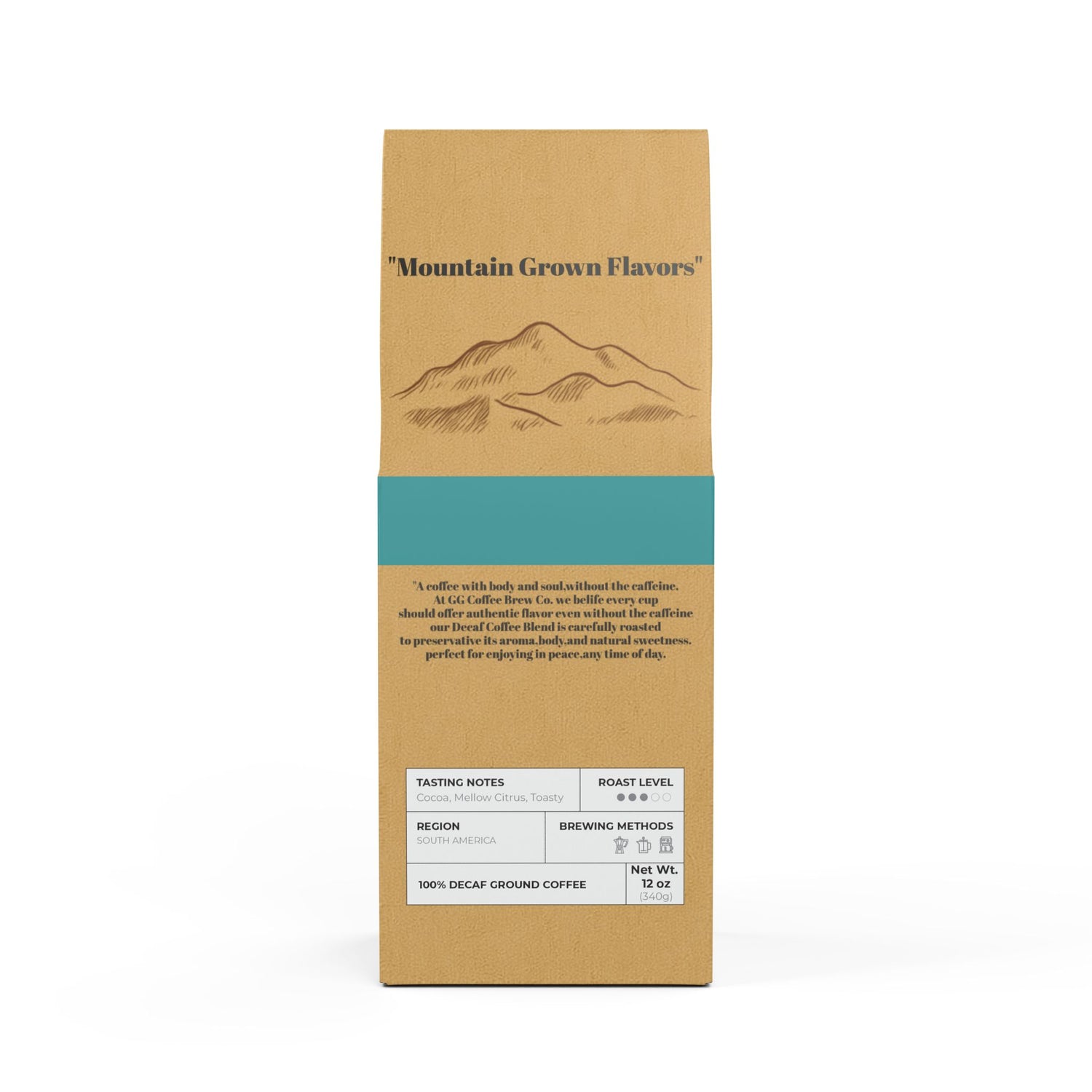 Trapper Peak Decaf Coffee Blend (Medium Roast)