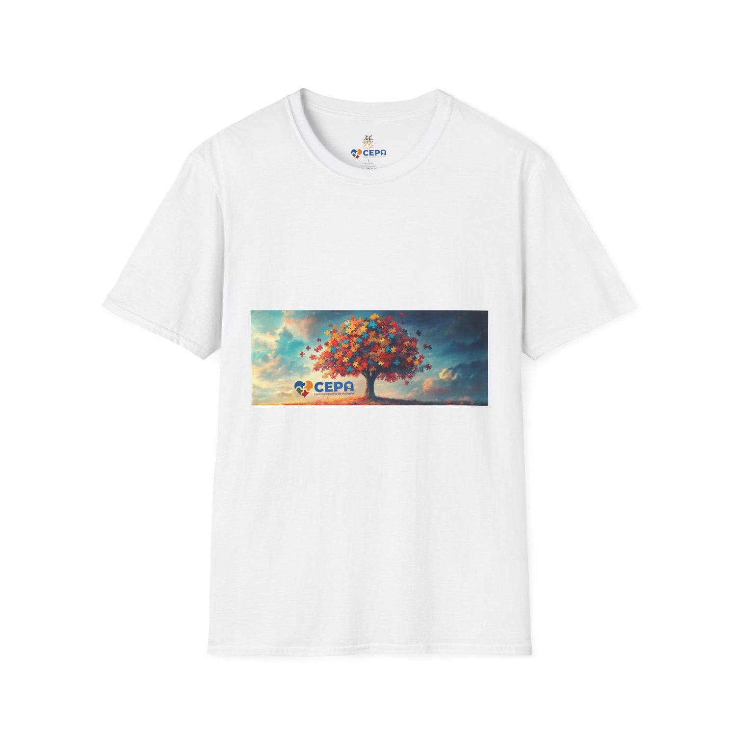 Colorful Tree Graphic Unisex T-Shirt, Softstyle Tee, Nature Lover Gift, Casual Everyday Wear, Eco-Friendly Apparel, Birthday Present
