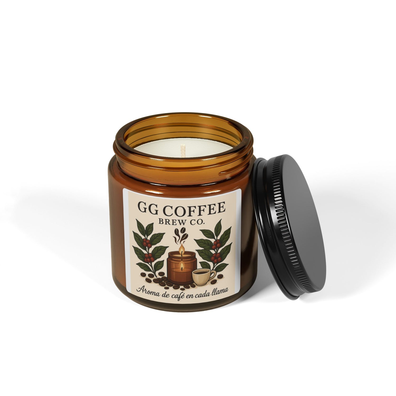 Coffee Aroma Scented Soy Candle - Warm Ambiance, Cozy Home Decor, Great for Gifts, Aromatherapy, Coffee Lovers