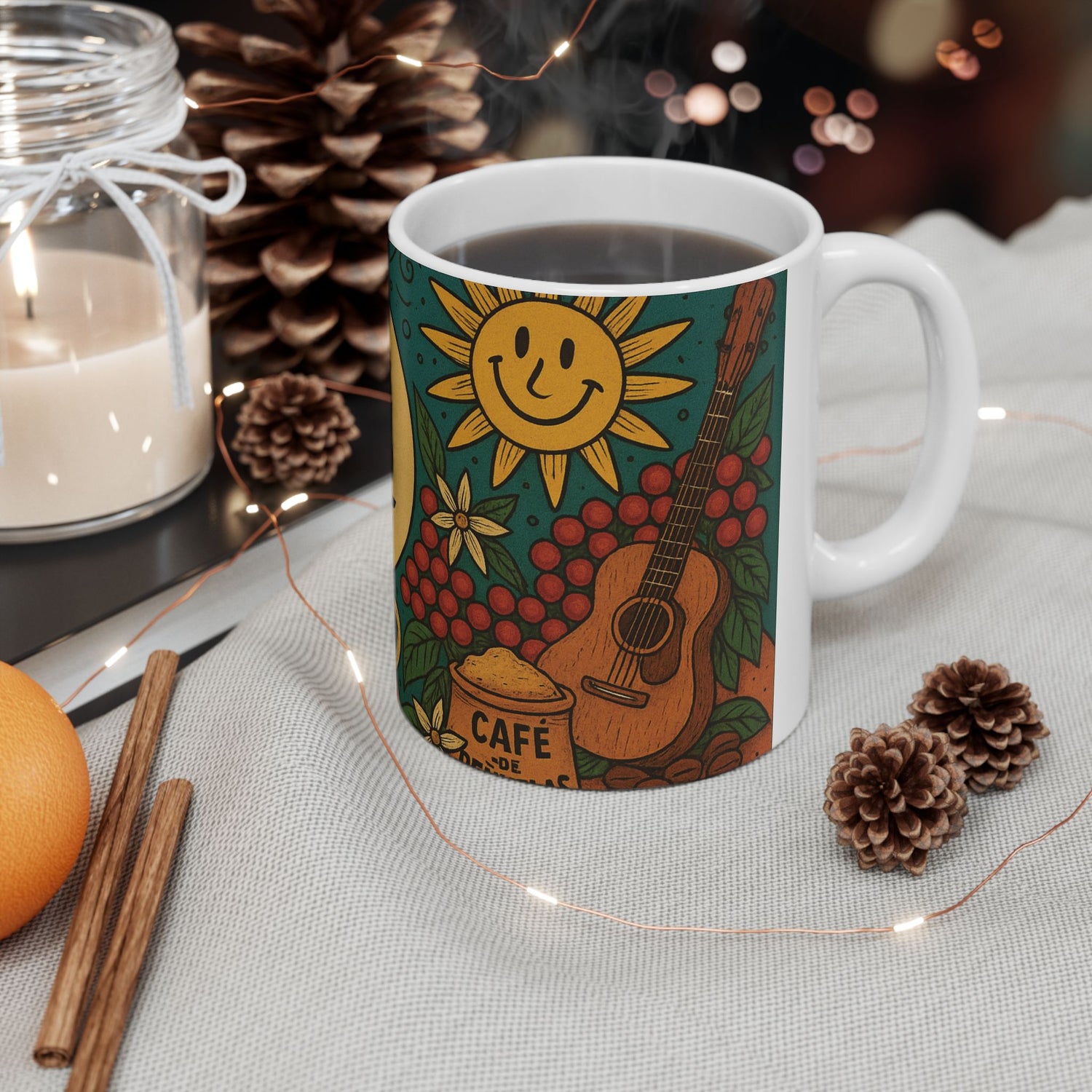 Cozy Cat Lover's Ceramic Mug - Perfect Gift for Birthdays, Housewarming, Coffee Lovers, Pet Owners, Cat Themed Coffee Cup