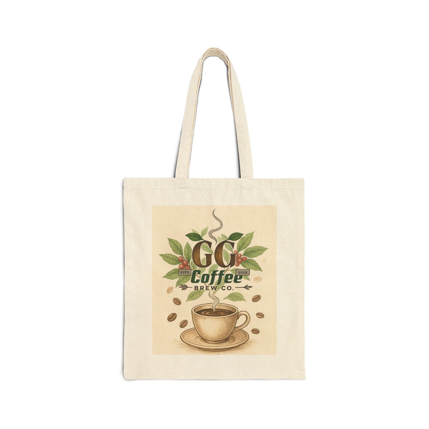 Coffee Lover's Cotton Canvas Tote Bag, Eco-Friendly Shopping Bag, Gift for Barista, Coffee-Themed Tote, Reusable Grocery Bag