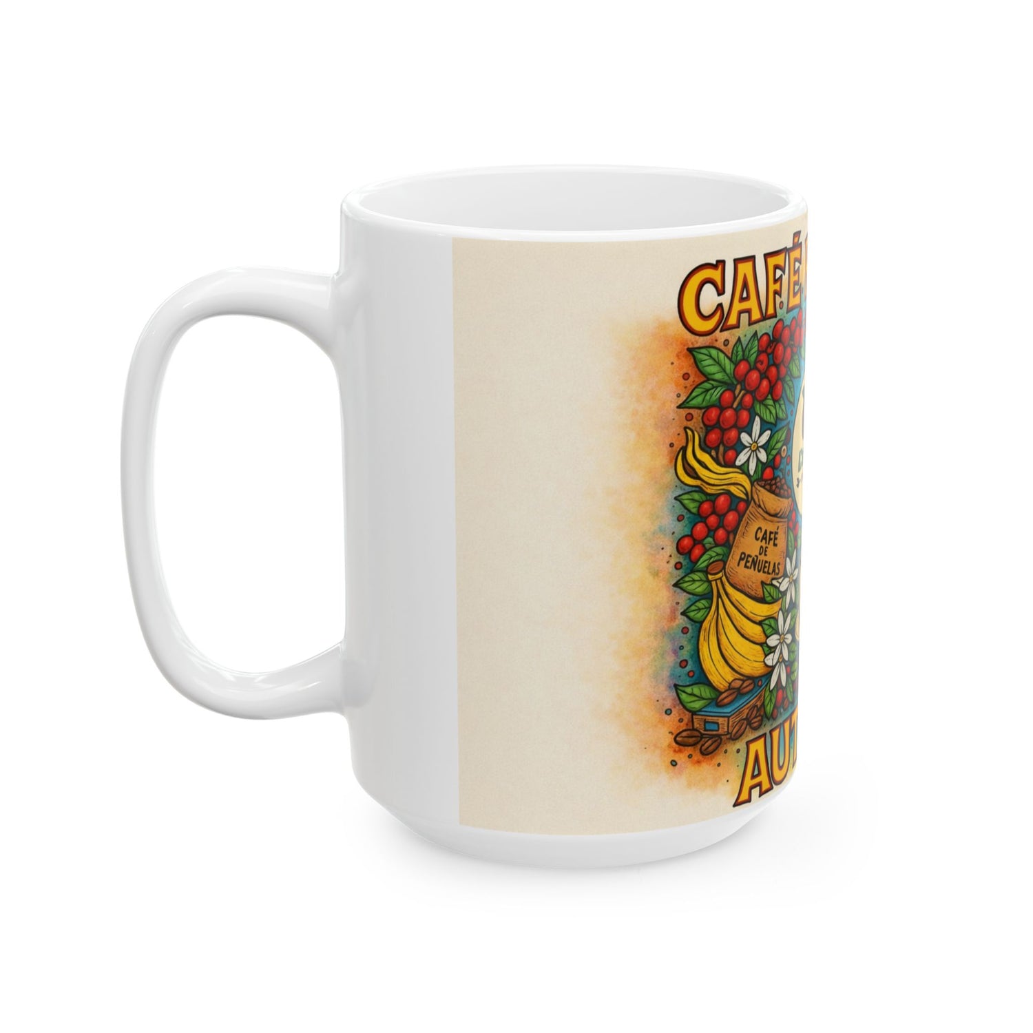 Ceramic Mug, (15oz)