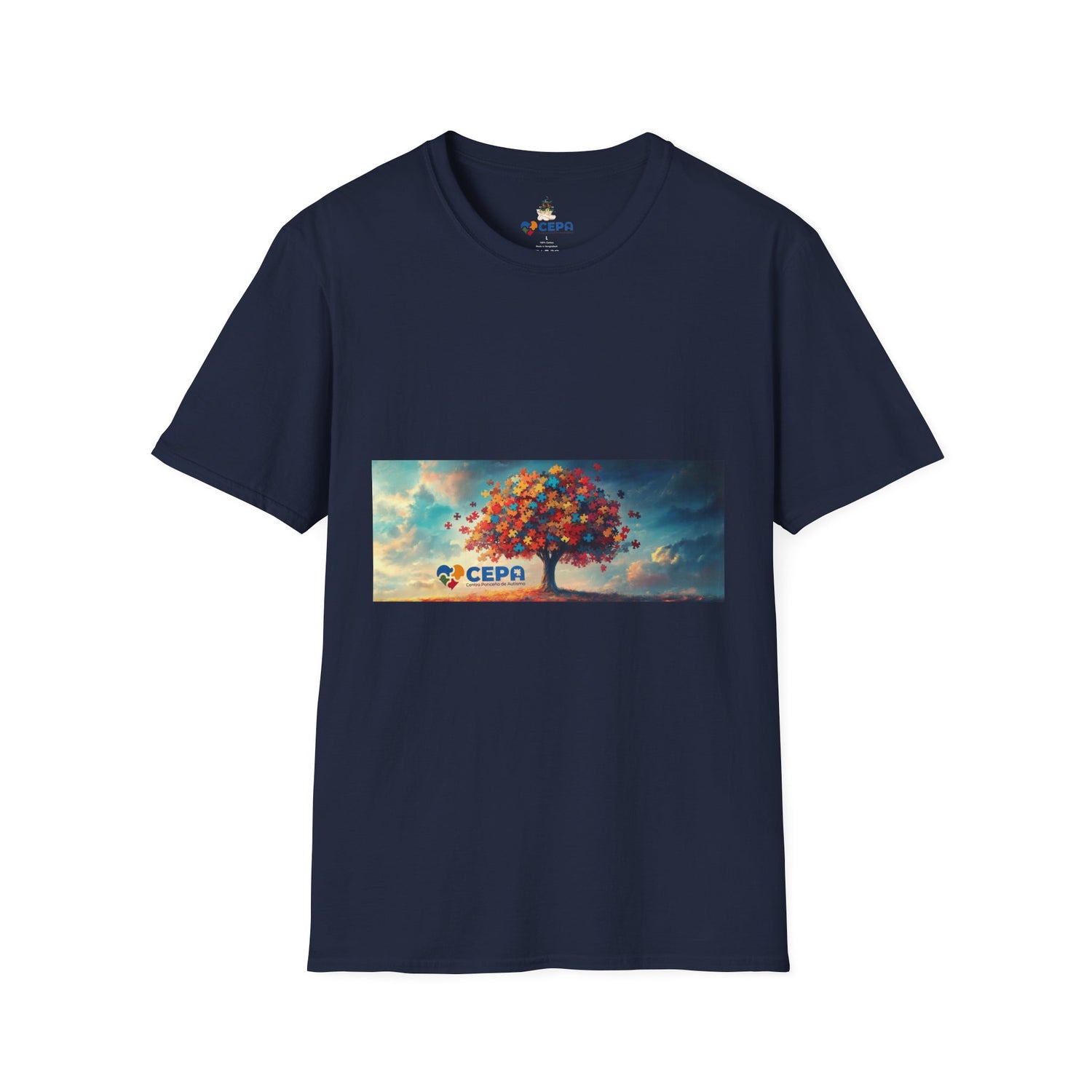 Colorful Tree Graphic Unisex T-Shirt, Softstyle Tee, Nature Lover Gift, Casual Everyday Wear, Eco-Friendly Apparel, Birthday Present